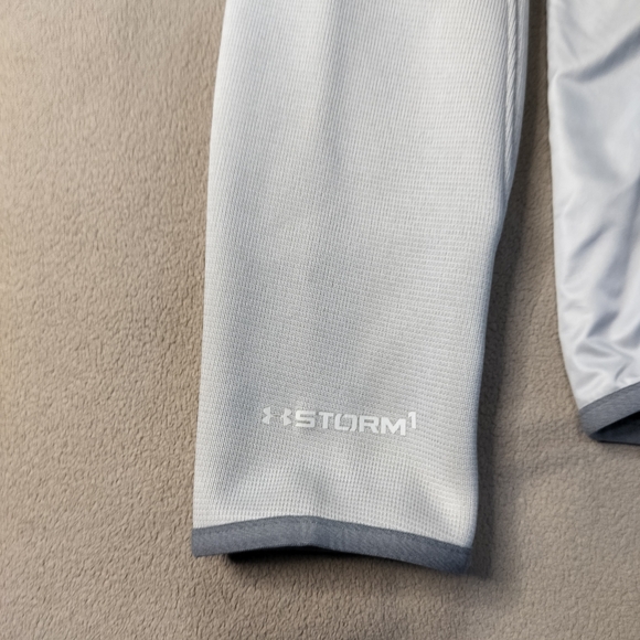 Under Armour Coldgear Storm Gray Full-Zip Hoodie - Picture 3 of 15